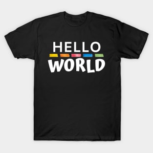 Hello World WP Joke (white) T-Shirt